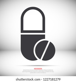 Pills  vector icon