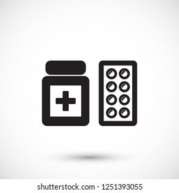 Pills  vector icon 