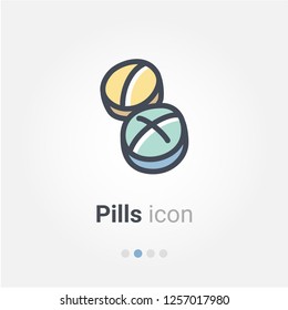 pills vector icon