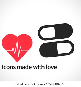 Pills  vector icon