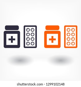Pills  vector icon 