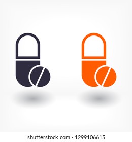 Pills  vector icon