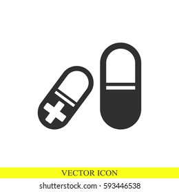 Pills vector icon