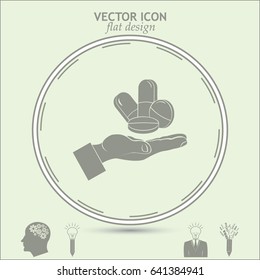 pills vector icon
