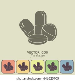 pills vector icon