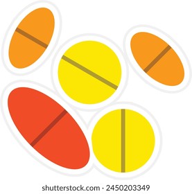 Pills vector icon. Can be used for printing, mobile and web applications.