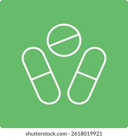 Pills vector icon. Can be used for printing, mobile and web applications.