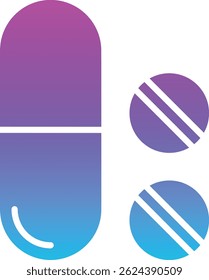 Icono de Vector de pastillas. Se puede utilizar para aplicaciones de impresión, móviles y de Web.
