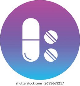 Pills vector icon. Can be used for printing, mobile and web applications.