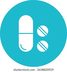 Pills vector icon. Can be used for printing, mobile and web applications.