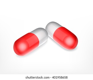 Pills. Vector icon. EPS10
