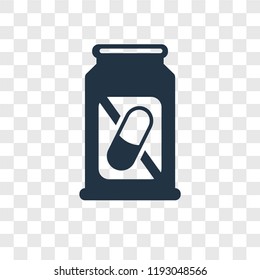 Pills vector icon isolated on transparent background, Pills transparency logo concept