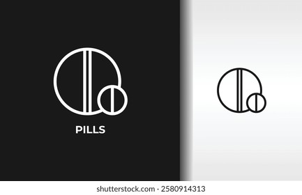 Pills Vector, Icon Or Logo Sign Isolated Symbol Illustration