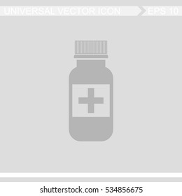 Pills vector icon. Medicine sign. Drugs symbol.