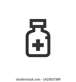 Pills vector icon, monocolor symbol
