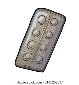 Pills vector illustration isolated on white background