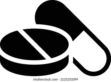 pills Vector illustration on a transparent background.Premium quality symmbols.Glyphs vector icon for concept and graphic design.
