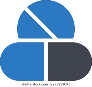 píldoras Ilustración vectorial en un fondo transparente. Símbolos de calidad superior. Iconos vectoriales de glifos para diseño de conceptos y gráficos. 

