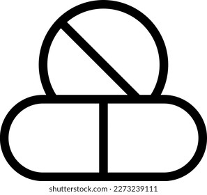 pills Vector illustration on a transparent background. Premium quality symmbols. Thin line vector icons for concept and graphic design.