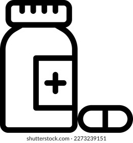pills Vector illustration on a transparent background. Premium quality symmbols. Thin line vector icons for concept and graphic design.