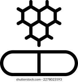 pills Vector illustration on a transparent background. Premium quality symmbols. Thin line vector icons for concept and graphic design.