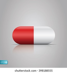Pills vector isolated on white background