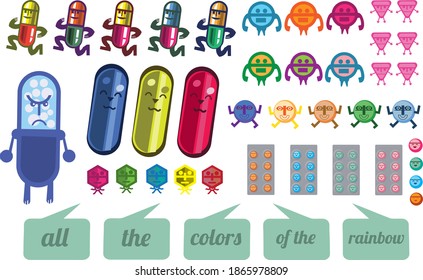 pills-all the colors of the rainbow