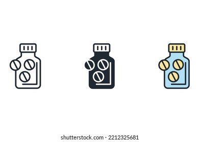 pillsicons  symbol vector elements for infographic web
