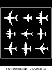 Pilot aircraft mechanic different - EPS file for cutting machine. You can edit and print this vector art with EPS editor.