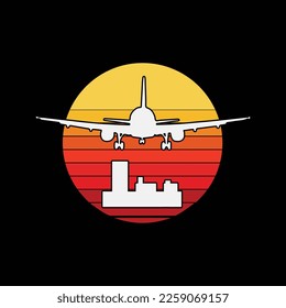 Pilot Airplane Aviation Airport funny gifts t-shirt design
