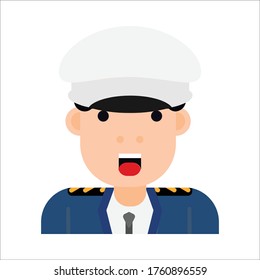 Icono de Avatar piloto para móvil o sitio web
