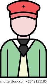 pilot avatar people person man Outline