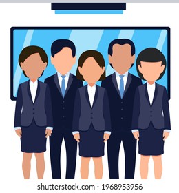 pilot cartoon and people vector