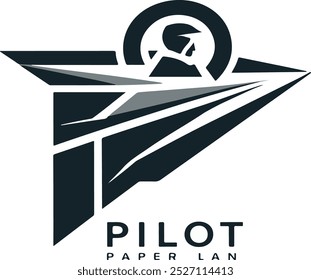 Pilot Crest Logo with Star and Wing Design