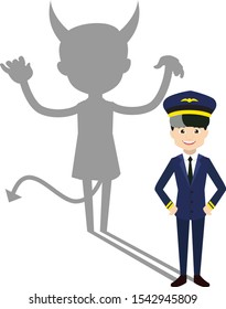 Pilot - Devil Person Standing With Fake Smile