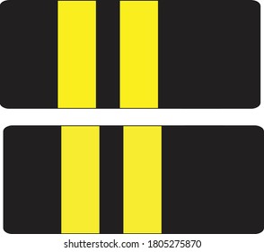 pilot epaulletes 2 stripe bar