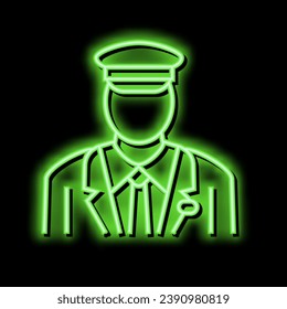 pilot flight school neon light sign vector. pilot flight school illustration