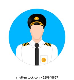 the pilot in the form of icons