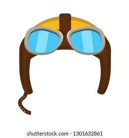Pilot hat design. Helmet