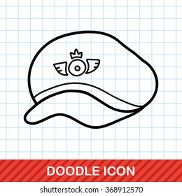 Pilot Hat Doodle