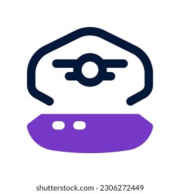 pilot hat icon for your website, mobile, presentation, and logo design.