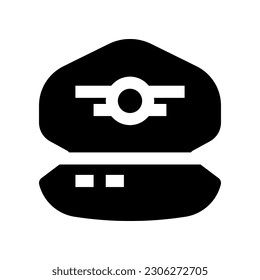 pilot hat icon for your website, mobile, presentation, and logo design.