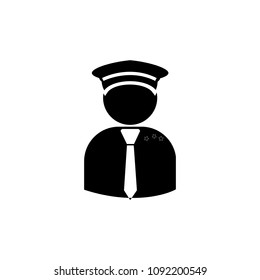 pilot with hat and tie