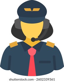 Pilot Icon Element For Design