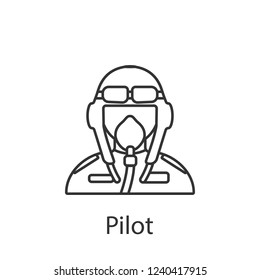 Pilot icon. Element of profession avatar icon for mobile concept and web apps. Detailed Pilot icon can be used for web and mobile