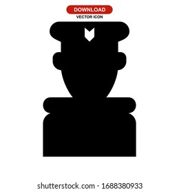 pilot icon or logo isolated sign symbol vector illustration - high quality black style vector icons
