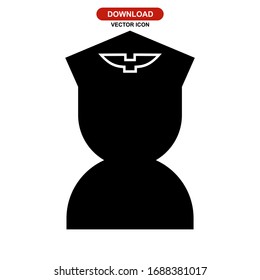 pilot icon or logo isolated sign symbol vector illustration - high quality black style vector icons
