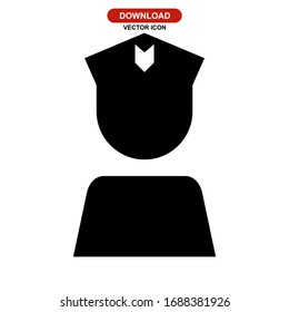 pilot icon or logo isolated sign symbol vector illustration - high quality black style vector icons
