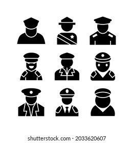 pilot icon or logo isolated sign symbol vector illustration - Collection of high quality black style vector icons
