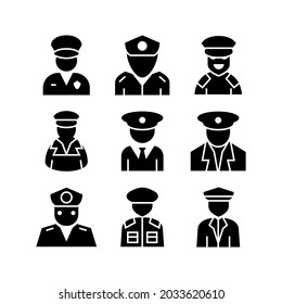 pilot icon or logo isolated sign symbol vector illustration - Collection of high quality black style vector icons
